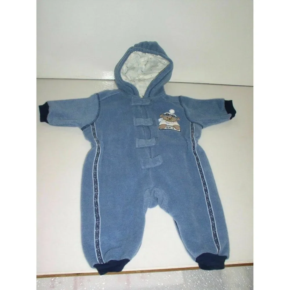 Premier Baby Unisex 2 Piece Hooded Winter Wear Travel Suit Blue Size 0-3 Months - Picture 2 of 12